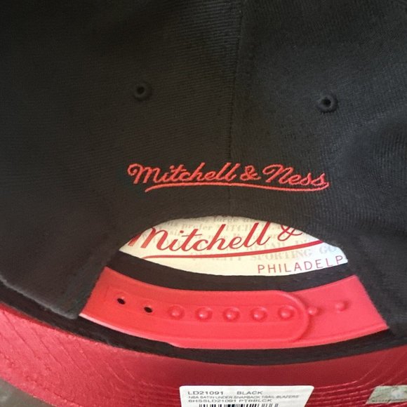 Portland Trail Blazers Snapback Hat NBA Black Mitchell & Ness 59FIFTY - Picture 4 of 5